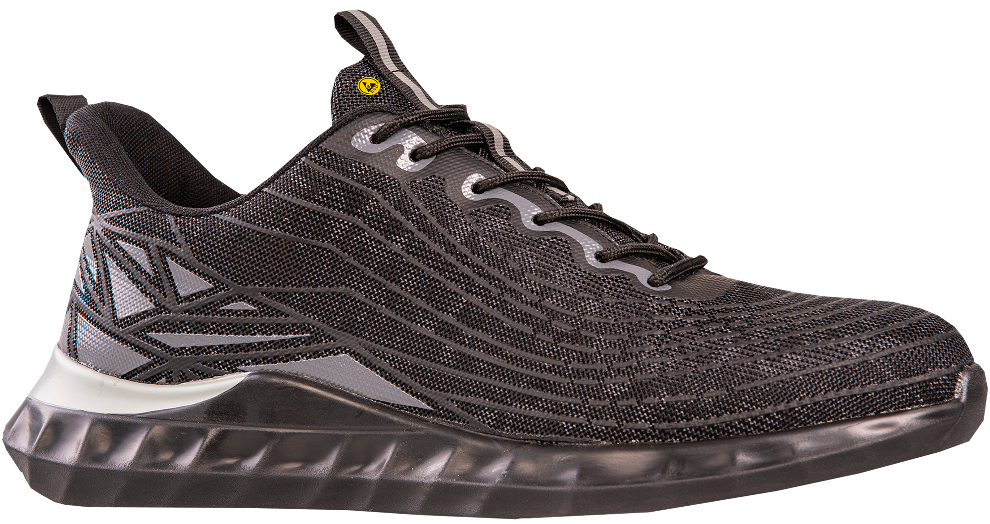 Monza Leichter ESD Sicherheitshalbschuh S1P aus Mesh Gewebe anthrazit Gr. 36