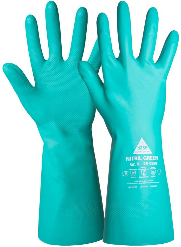 NITRIL GREEN Chemikalienschutzhandschuh  Kat III Gr.11