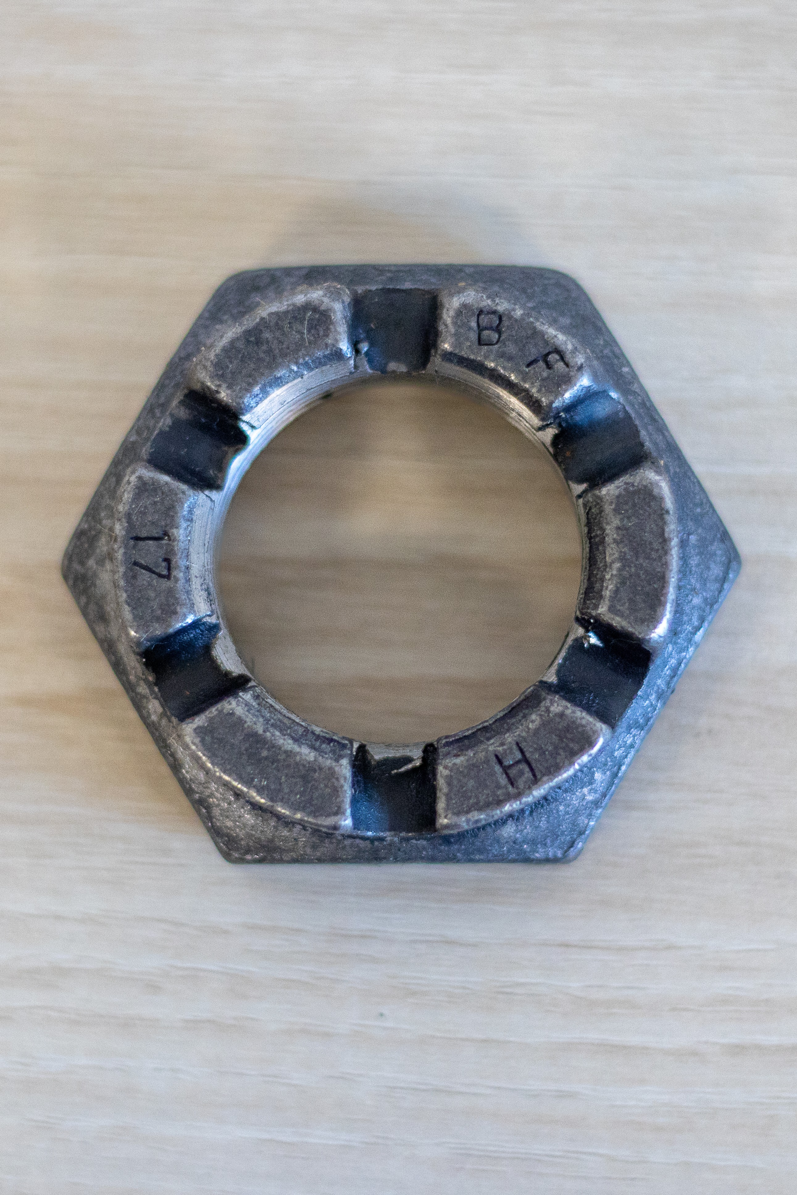 DIN 937 17 H blank M 36 x 3,0 VE = Kronenmuttern, niedrige Form mit Feingewinde